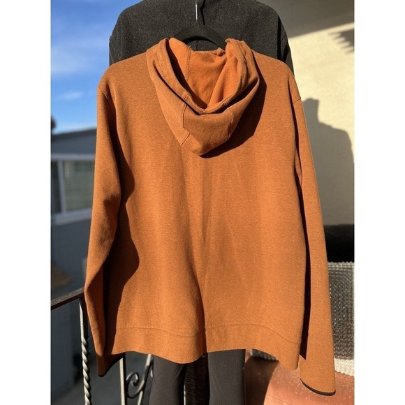 OLD NAVY ACTIVE MENS JACKET TAN SIZE L DYNAMIC FLEECE FULL ZIP HOODIE - Picture 2 of 5